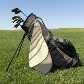 Serviette De Golf Marron monochrome moderne (Vert)