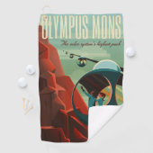 Serviette De Golf Mars Olympus Mons Système solaire Volcano le plus (En situation)
