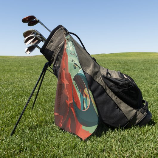 Serviette De Golf Mars Olympus Mons Système solaire Volcano le plus (Vert)