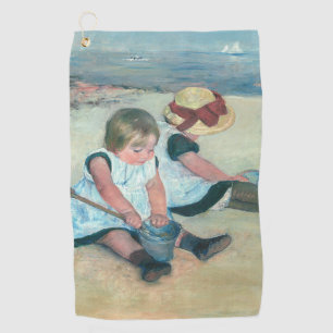 Serviette De Golf Mary Cassatt - Enfants jouant sur la plage