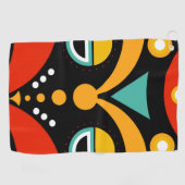 Serviette De Golf Masque tribal de Rasta (Horizontal)