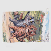 Serviette De Golf Match de golf, Louis Wain (Horizontal)