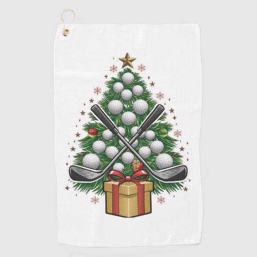 Serviette De Golf Matériel de golf Christmas Tree Golf (Devant)