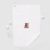 Serviette De Golf Méchanceté de vache diabolique (En situation)