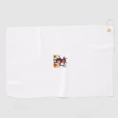 Serviette De Golf Méchanceté de vache diabolique (Horizontal)