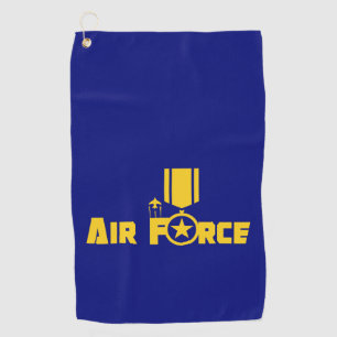 Serviette De Golf Médaille des étoiles militaires de la Force aérien