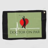 Serviette De Golf Médecin de golf ekg (Horizontal)