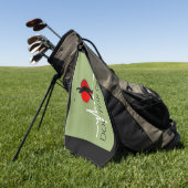 Serviette De Golf Médecin de golf ekg (Vert)