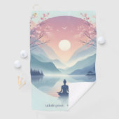 Serviette De Golf Méditation nature apaisante (En situation)