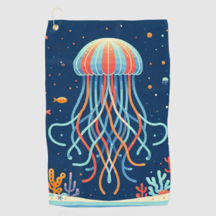 Serviette De Golf méduse marine/plage/côtière
