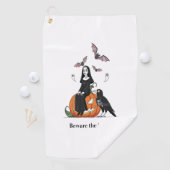 Serviette De Golf Méfiez-vous de la Nuit Éffrayante (En situation)