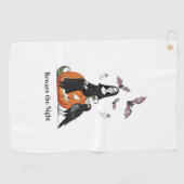 Serviette De Golf Méfiez-vous de la Nuit Éffrayante (Horizontal)