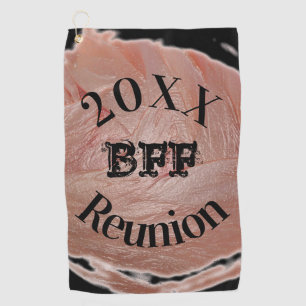 Serviette De Golf Meilleur Ami Yearly Golf Réunion Girl Pastel Rose