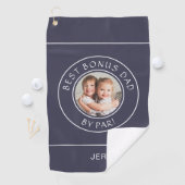 Serviette De Golf Meilleur Bonus Papa Par Par Golfer Photo Cadeau Bl (En situation)