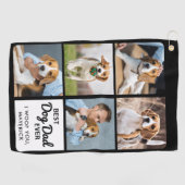 Serviette De Golf Meilleur CHIEN DAD Ever - Golfer - Personnalisé 5  (Horizontal)