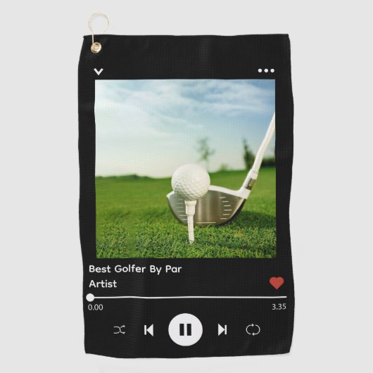 Serviette De Golf Meilleur Golfer Grandpa Chanson Couverture Anniver (Devant)