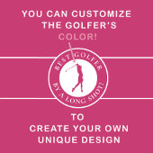 Serviette De Golf Meilleur Golfeur Par Une Longue Tirage Dames Rose 