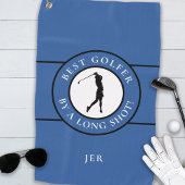 Serviette De Golf Meilleur Golfeur Par Une Longue Tournée Dames Bleu