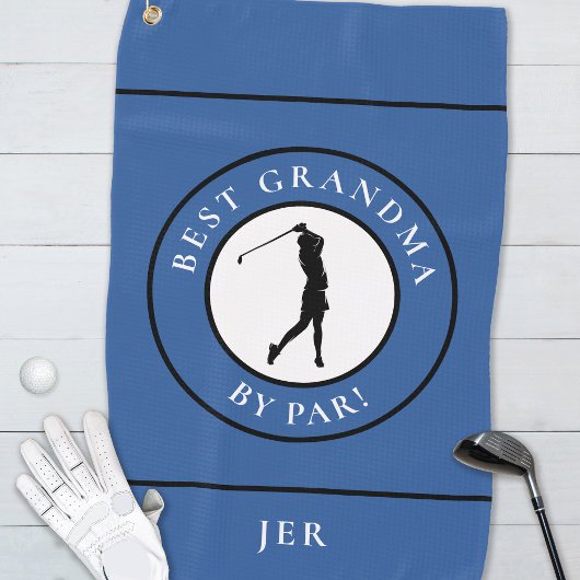 Serviette De Golf Meilleur Grand-mère Golfer Monogramme Sports Pro B