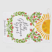 Serviette De Golf Meilleur grand-mère Monogrammé par Par (Horizontal)