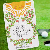 Serviette De Golf Meilleur grand-mère Monogrammé par Par