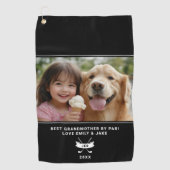 Serviette De Golf Meilleur Grand-Mère Par Par Par Funny Golfer Photo (Devant)