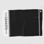 Serviette De Golf Meilleur grand-père noir et blanc (Horizontal)