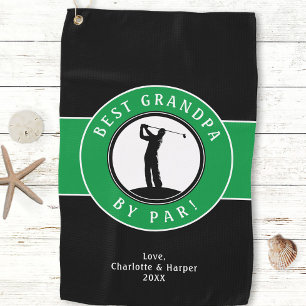 Serviette De Golf Meilleur Grand-Père Par Élégant Golfeur Sportif Pe