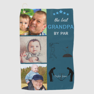 Serviette De Golf Meilleur Grand-Père Par Par Monogramme Photo Col