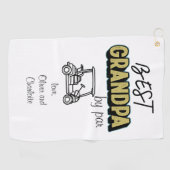 Serviette De Golf Meilleur Grand-Père Par Parc Golf Cart (Horizontal)