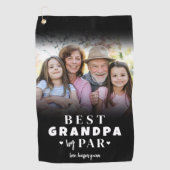 Serviette De Golf Meilleur Grand-Père Par Photo (Devant)
