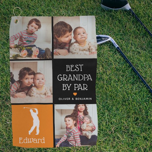 Serviette De Golf Meilleur grand-père personnalisé par Par cadeau ph