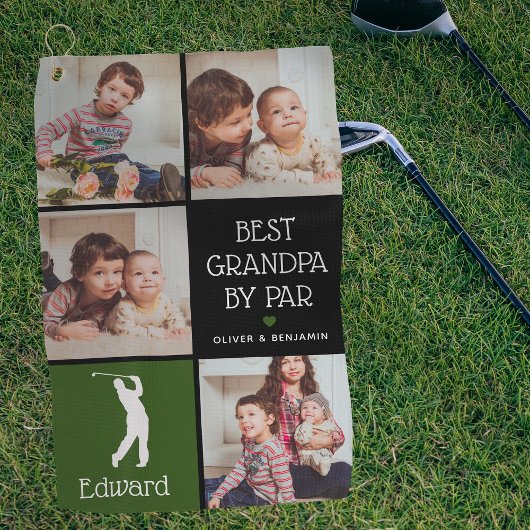 Serviette De Golf Meilleur grand-père personnalisé par Par cadeau ph