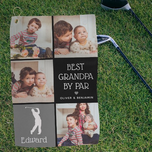 Serviette De Golf Meilleur grand-père personnalisé par Par cadeau ph