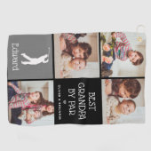 Serviette De Golf Meilleur grand-père personnalisé par Par cadeau ph (Horizontal)