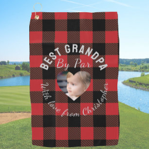 Serviette De Golf Meilleur grand-père personnalisé photo d'enfants p