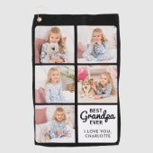 Serviette De Golf Meilleur GRANDPA jamais - Golfer - Personnalisé 5  (Devant)