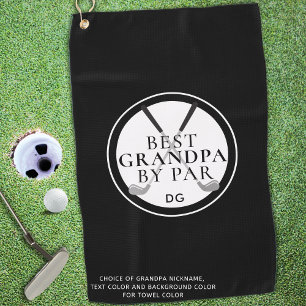 Serviette De Golf MEILLEUR GRANDPA PAR PAR Monogramme Nom Clubs