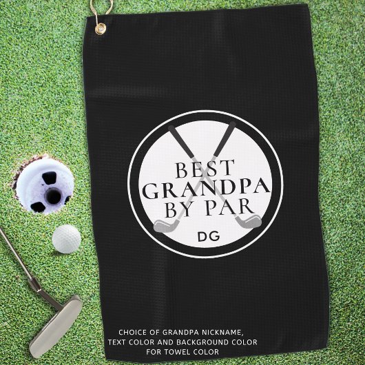 Serviette De Golf MEILLEUR GRANDPA PAR PAR Monogramme Nom Clubs