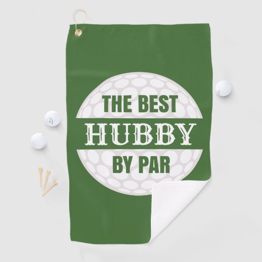 Serviette De Golf Meilleur Hubby de Par Golfers Funny Pun (En situation)