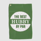Serviette De Golf Meilleur Hubby de Par Golfers Funny Pun (Devant)