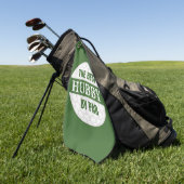 Serviette De Golf Meilleur Hubby de Par Golfers Funny Pun (Vert)
