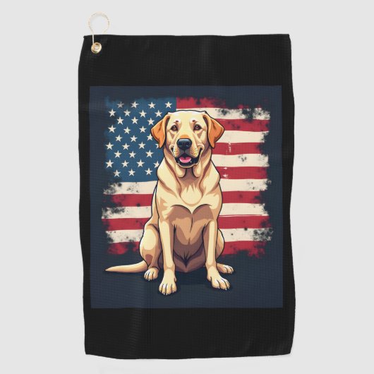 Serviette De Golf Meilleur Labrador Pour Hommes Femmes Laboratoire J (Devant)