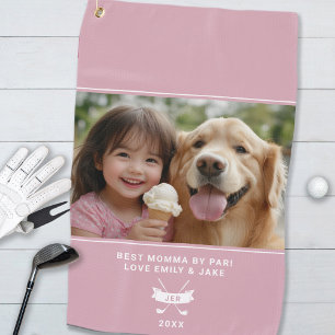 Serviette De Golf Meilleur Momma amusant Photo Golfer Moderne Modèle
