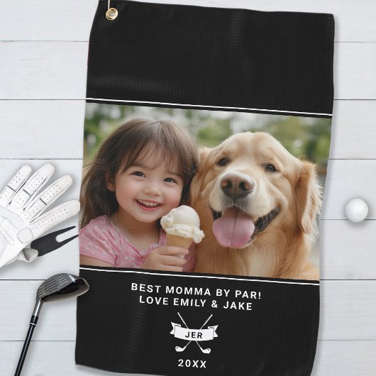 Serviette De Golf Meilleur Momma Par Par Amusants Photo Golfer Moder
