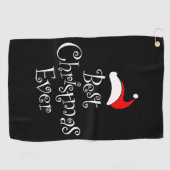 Serviette De Golf Meilleur Noël jamais (Horizontal)