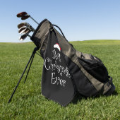 Serviette De Golf Meilleur Noël jamais (Vert)