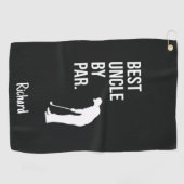 Serviette De Golf Meilleur Oncle Par Golfeur (Horizontal)