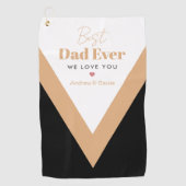 Serviette De Golf Meilleur papa (Devant)