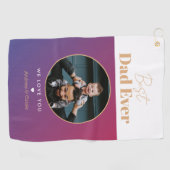 Serviette De Golf Meilleur papa (Horizontal)